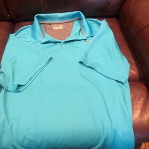 LG Men's Aqua Polo Shirt
